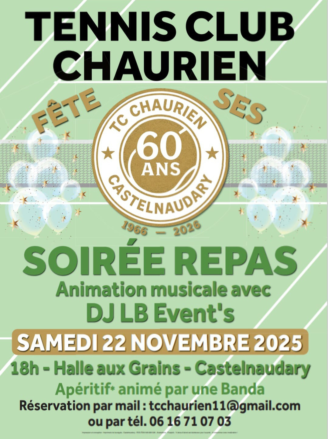 Affiche 60 ans du club